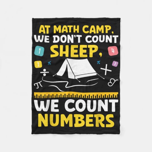 Couverture Polaire Math Camp Math Camper Mathematician Camping Mathem (Devant)