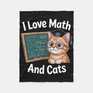 Couverture Polaire Math Cat Lover Funny Math Teacher I Love Math And 