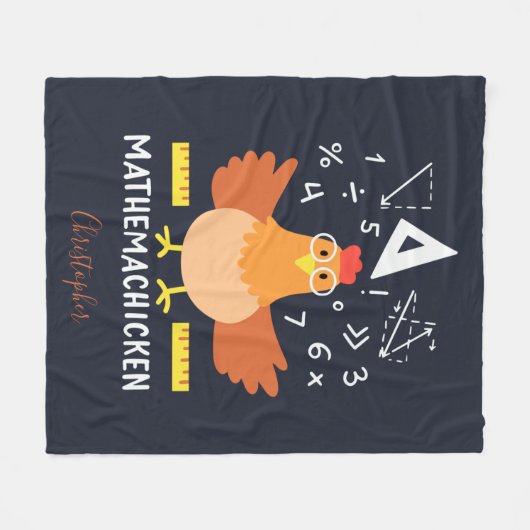 Couverture Polaire Math Chicken Gag Funny Mathemachickicken Enseignan (Devant (Horizontal))