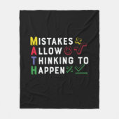 Couverture Polaire Math Enseignant Math Math Autoriser Happen (Devant)