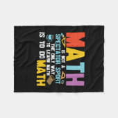 Couverture Polaire Math Enseignant Math Math N'Est Pas Un Spectateur (Devant (Horizontal))