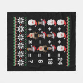 Couverture Polaire Math Enseignant Noël GREYHOY (Devant (Horizontal))