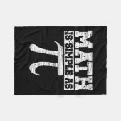 Couverture Polaire Math Est Simple Comme Pi Math Enseignant Joyeux Pi (Devant (Horizontal))