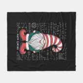 Couverture Polaire Math Gnome Groupe de jumelage de famille Noël (Devant (Horizontal))