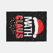 Couverture Polaire Math Santa Claus Christmas Matching Costume  (Devant (Horizontal))
