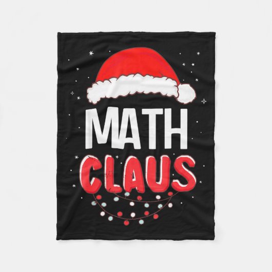 Couverture Polaire Math Santa Claus Christmas Matching Costume  (Devant)