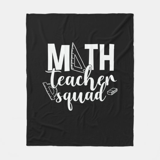 Couverture Polaire Math Teacher Math Teacher Squad (Devant)