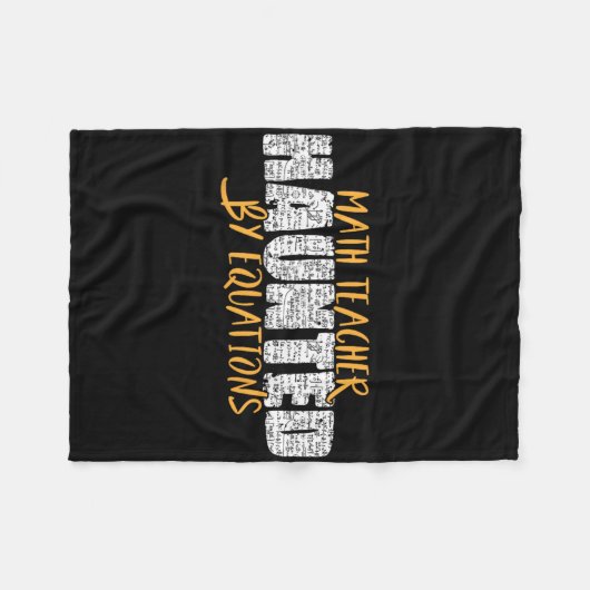 Couverture Polaire Math Teacher Scary Math Lover Mathematics Hallowee (Devant (Horizontal))