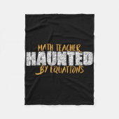 Couverture Polaire Math Teacher Scary Math Lover Mathematics Hallowee (Devant)