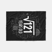 Couverture Polaire Mathematics Square Root 121 Years Old, Funny Math  (Devant (Horizontal))