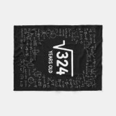 Couverture Polaire Mathematics Square Root 324 Years Old, Funny Math  (Devant (Horizontal))