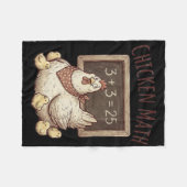 Couverture Polaire Mathématiques de poulet Équation drôle de tableau (Devant (Horizontal))