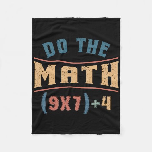Couverture Polaire Mathématiques drôles 67 Équation de mème Faites le (Devant)