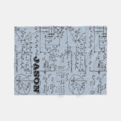 Couverture Polaire Mathématiques Geeky de maths personnalisées (Devant (Horizontal))