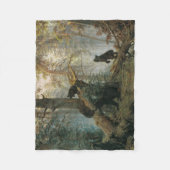 Couverture Polaire Matin dans une forêt de pins (Ours dans les bois) (Devant)