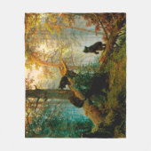 Couverture Polaire Matin dans une pinède Ours avec des oursons Chichk (Devant)