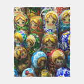 Couverture Polaire Matryoshka Poupées Souvenir Kiosque Voyage Photo (Devant)