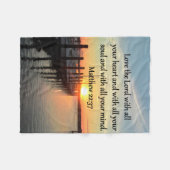 COUVERTURE POLAIRE MATTHEW 22:37 SCRIPTURE DU SOLEIL VERSE CONCEPTION (Devant (Horizontal))