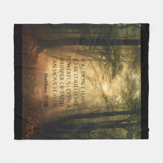 Couverture Polaire Matthieu 17:20 (Devant (Horizontal))