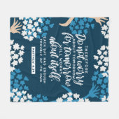 Couverture Polaire Matthieu 6:34 Verse de la Bible (Devant (Horizontal))