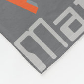 Couverture Polaire Matthieu nom personnalisé pixel jeu graphique gris (Coin)