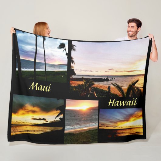 Couverture Polaire MAUI HAWAII molleton (En situation)