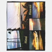 Couverture Polaire MAUI HAWAII molleton (Devant)