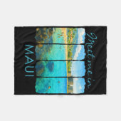 Couverture Polaire Maui Hawaii Traveling Trip Brushstroke Meet Me In (Devant (Horizontal))