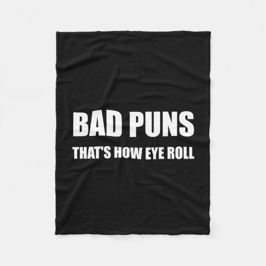 Couverture Polaire Mauvais calembours qui est comment petit pain (Devant)