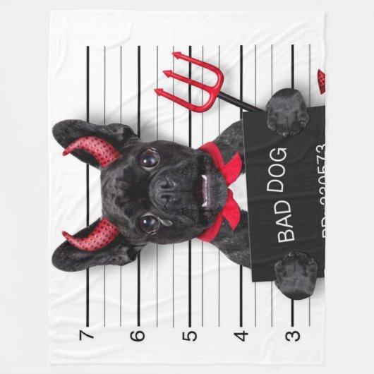 COUVERTURE POLAIRE MAUVAIS CHIEN (Devant)