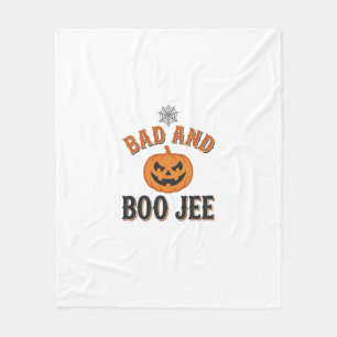 Couverture Polaire Mauvais et Boo Jee Halloween Citrouille Graphique_