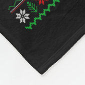 Couverture Polaire Mauvais style de Noël Sweet Lumières Père Noël Ban (Coin)