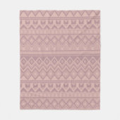 Couverture Polaire Mauve Geo (Devant)
