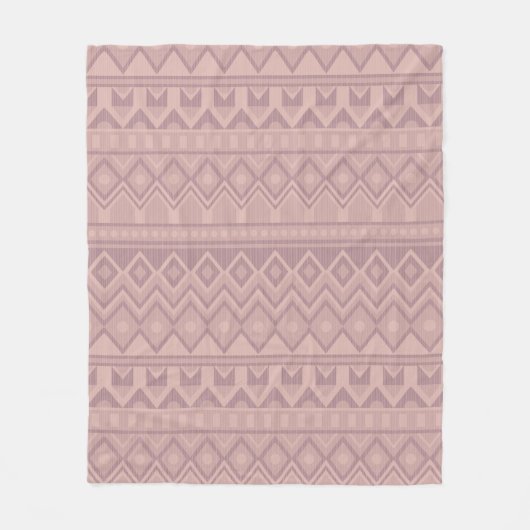 Couverture Polaire Mauve Geo (Devant)