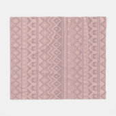 Couverture Polaire Mauve Geo (Devant (Horizontal))