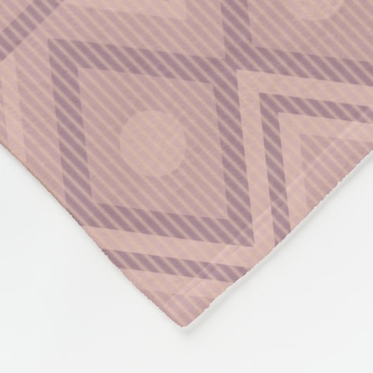 Couverture Polaire Mauve Geo (Coin)
