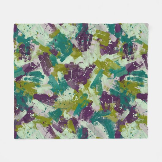 Couverture Polaire Maximalist Paint Splatters (Devant (Horizontal))