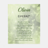 Couverture Polaire May Birthstone Emerald design (Devant)
