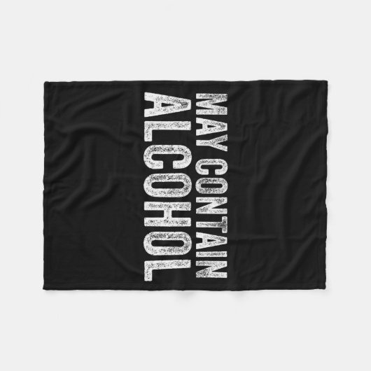 Couverture Polaire May Contain Alcohol Drinking Beer Tasting Funny (Devant (Horizontal))