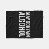 Couverture Polaire May Contain Alcohol Drinking Beer Tasting Funny (Devant (Horizontal))