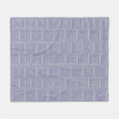 Couverture Polaire Maze bleu (Devant (Horizontal))