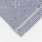 Couverture Polaire Maze bleu (Coin)