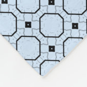 Couverture Polaire Maze Hexagon bleu (Coin)