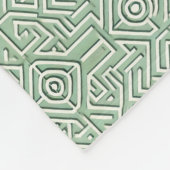 Couverture Polaire Maze inspiré sauge vert (Coin)