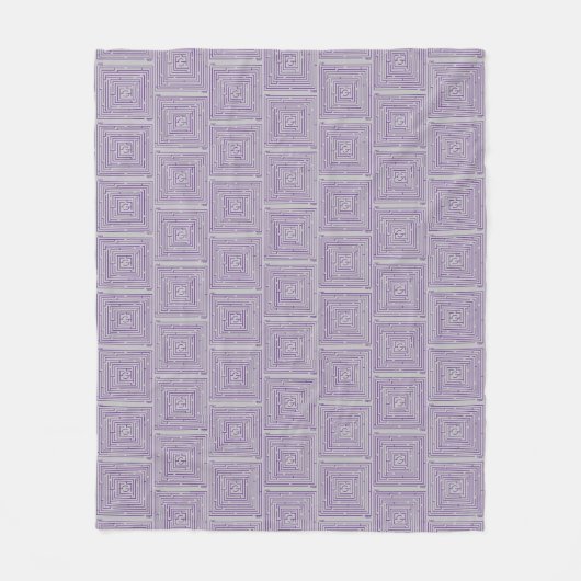 Couverture Polaire Maze pourpre (Devant)