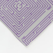 Couverture Polaire Maze pourpre (Coin)