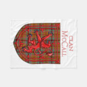 Couverture Polaire McCall Tartan Scottish Plaid Lion Rampant (Devant (Horizontal))