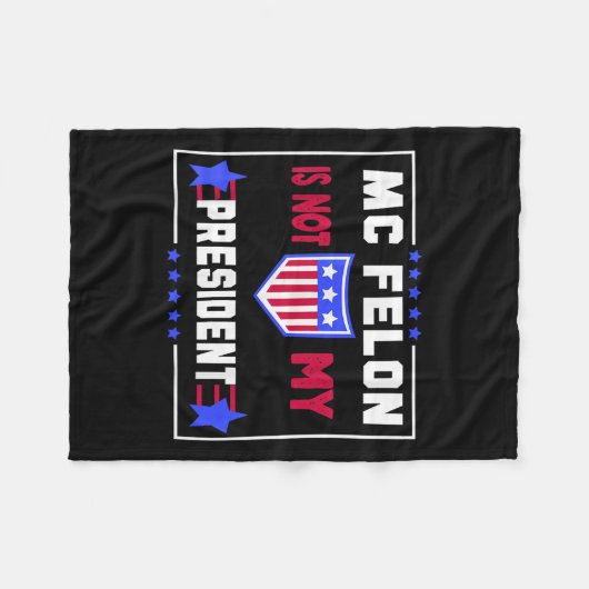 Couverture Polaire Mcfelon N'Est Pas Mon Président (Devant (Horizontal))