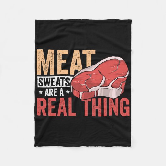 Couverture Polaire Meat Sweats Are A Real Thing Bbq Enthusiast (Devant)