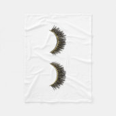 Couverture Polaire Mèches d'impression de cils (Devant)